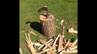 How to make Kindling splitter made from an old axe head DIY [upl. by Estelle]