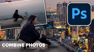 how to combine and blend photos in Photoshop [upl. by Nacnud]