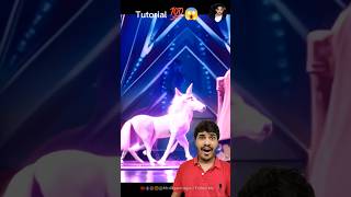 Americas Got Talent Unicorn  Horse 🦄 Magic 😨😱  AGT tutorial americagottalent magic [upl. by Chin32]