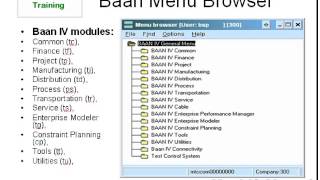 Baan ERP Introduction [upl. by Ikkiv]