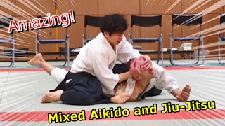 【Amazing】Special Aikido demonstration that mixes Aikido and JiuJitsu [upl. by Hewes270]