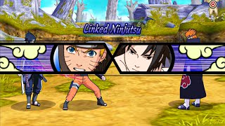 Naruto Ultimate Ninja Heroes 3  All Team Jutsu PSP [upl. by Valdes979]