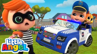 Wheels on the Police Car Song  Best Cars amp Truck Videos for Kids [upl. by Hound]