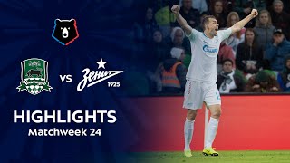 Highlights FC Krasnodar vs Zenit 23  RPL 201819 [upl. by Almeida1]