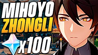 La RÉPONSE DE MIHOYO sur ZHONGLI  Bug Fix avec 100 PrimoGemmes  Genshin Impact [upl. by Giralda]