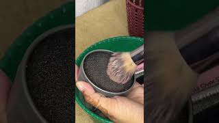 Clean your makeup brushes 🥰 shorts youtubeshorts makeup makeupbrushes song [upl. by Ydner]