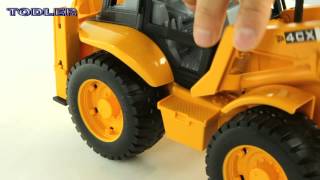 Bruder 02428 Backhoe Loader JCB 4 CX REVIEW [upl. by Yelsnit776]