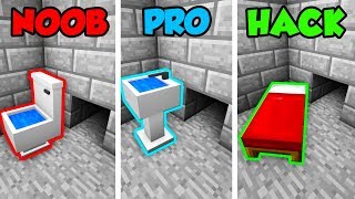 Minecraft NOOB vs PRO vs HACKER SECURE PRISON ESCAPE in Minecraft Animation [upl. by Burger579]