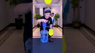 Pour Water Challenge Your Heart Beats Faster Throughout The ProcessFunnyfamily Partygames Funny [upl. by Anej]