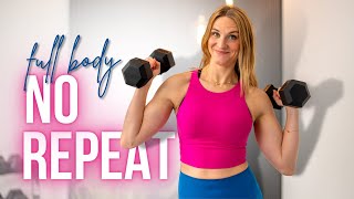 Full Body Strength Training for Definition  NO REPEAT [upl. by Tamah831]