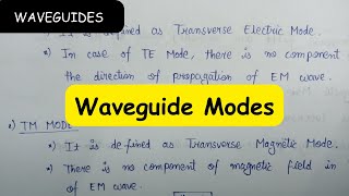 Waveguide Modes [upl. by Dow283]