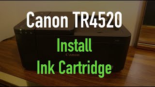 Canon TR4520 Install Ink Cartridges review [upl. by Llesig849]