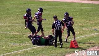 WCSSAA Junior Football  WaterlooOxford Gators vs WaterlooCollegiate Vikings [upl. by Goulden]