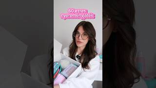 60 EZRES NYEREMÉNYJÁTÉK 🎉😍 nyereményjáték giveway pressonnails makeup hairtok játék [upl. by Ahsauqram]