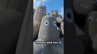 How Are Concrete Tetrapods Made shorts facts [upl. by Adnic189]