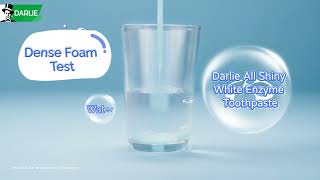 Darlie All Shiny White Enzyme Toothpaste  Foam Test [upl. by Ila938]