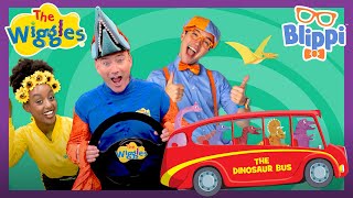 The Dinosaur Bus 🦖🚌 The Wiggles feat Blippi 🦕 Learn About Dinosaurs 🎶 Kids Song [upl. by Benyamin61]