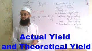 Actual yield Vs Theoretical yield  Percentage yield  FSc Chemistry Part I [upl. by Trout448]