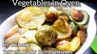 EASY N HEALTHY OVEN ROASTED VEGETABLES RECIPE  TASTY MIXED ROASTED VEGGIES IN OVEN [upl. by Aisor]