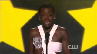 Lupita Nyongo WINS Critics Choice Awards 2014 Lupita Nyongo Acceptance Speech [upl. by Jobe]