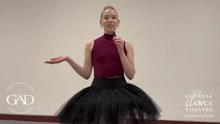 Georgia Dance Theatres Nutcracker Ballet 2023 Sugar Plum Fairy Interview [upl. by Tallie]