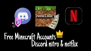 Get premium server playable minecraft accounts for free  2023 [upl. by Eila997]