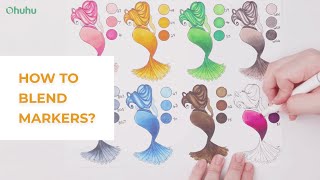 Ohuhu Markers Blending Tutorial 20 [upl. by Niuqaoj665]