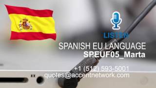 Castilian Spanish Voiceover Talent  SPEUF05 Marta [upl. by Ahsein521]