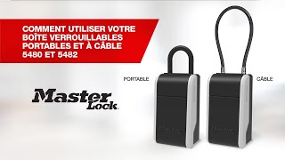 Operating the Master Lock 5480 amp 5482 lock Boxes French Canadian [upl. by Disraeli323]