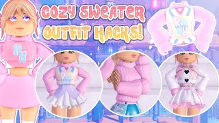 NEW COZY SWEATER Outfit Hacks You Need To Try Royale High [upl. by Lennej]