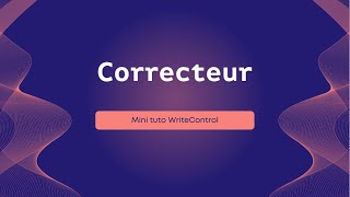 Correcteur orthographique grammatical et typographique [upl. by Lois]