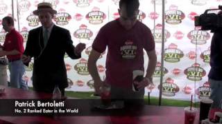 Patrick Bertoletti Eats Krystal Big Angus Burger in 8 Seconds [upl. by Tarra759]