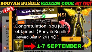 FREE FIRE REDEEM CODE TODAY 5 SEPTEMBER REDEEM CODE FREE FIRE  FF REDEEM CODE TODAY 5 SEPTEMBER [upl. by Ahsiloc]