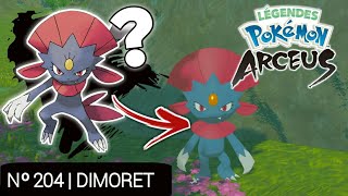 Où trouver Dimoret   Légendes Pokémon Arceus [upl. by Ahsein199]