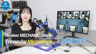 Review and Setup MECHANIC MOS300B11 trinocular stereo microscope [upl. by Andonis317]