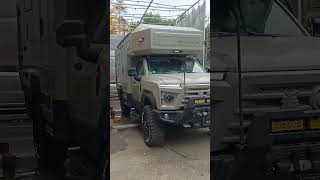 njstar rv Mengshi High End Truck Camper Backed To Rainy Day Test Place [upl. by Ahcarb]