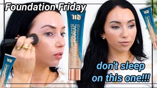 THIS SURPRISED ME new Urban Decay Hydromaniac Glowy Tinted Hydrator Foundation Review [upl. by Oletta]