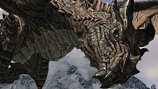 Skyrim  quotMIRMULNIRquot Dragon Boss Fight Dragon Rising Quest Western Watchtower LEGENDARY [upl. by Krauss]