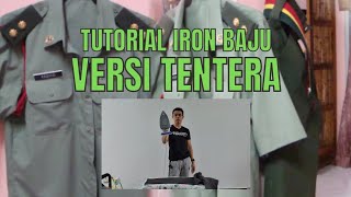 TUTORIAL IRON BAJU GAYA TENTERA [upl. by Kalagher900]