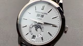 Patek Philippe 5396G Annual Calendar Moon Phase 5396G011 Patek Philippe Watch Review [upl. by Mendive]