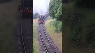 44871 tackles Combe Florey Bank on the West Somerset Railway shorts greatbritishrailways train [upl. by Giah]