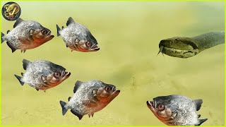 Deadliest Piranha Attacks Caught on Camera  Animal Fighting [upl. by Aihgn219]