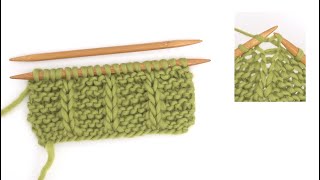 How to knit a double stitch [upl. by Halimeda]