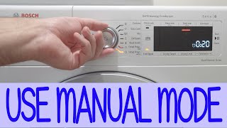 Run your Bosch Heat Pump Dryer in Manual Mode for 100 dried clothes [upl. by Drawe]