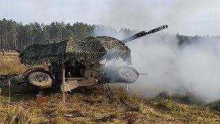 Batalionului 228 Apărare Antiaeriană in poligonul Wierzbiny din Polonia [upl. by Cordey]