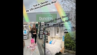 Visit to Dunelm the UKs home furnishing Shop Beautiful Home DecorBedding Ideas CurtainsLights [upl. by Grannie]