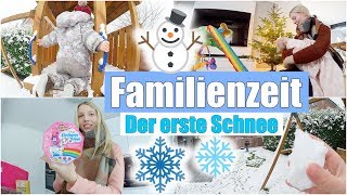 Paulines erster Schnee ❄️  Schneeballschlacht amp Schlitten fahren ☃️ Wocheneinkauf  Isabeau [upl. by Liz]