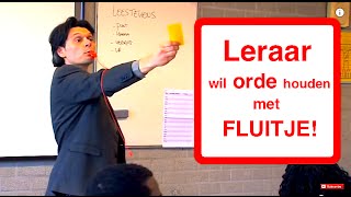 LERAAR WIL ORDE HOUDEN MET FLUITJE [upl. by Yellat]