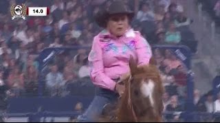 69yearold grandmother runs the barrel races at The American rodeo [upl. by Bree]