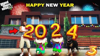 GTA 5  Franklin Shinchan amp Pinchan Celebrate New Year 2024 GTA 5 [upl. by Uhile]